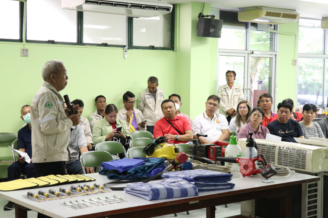 รูปภาพกิจกรรม สหกรณ์ออมทรัพย์การสื่อสารแห่งประเทศไทย กิจกรรม อบรมวิชาชีพสมาชิกส่วนกลาง "ล้างเครื่องปรับอากาศภายในบ้าน" ประจำปี 2568 17