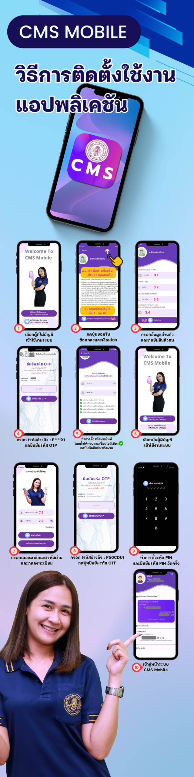 วิธีติดตั้งใช้งานแอปพลิเคชันCMS ภาพที่ 1